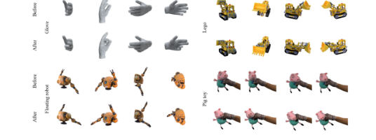 Teaser figure for NeRFlex: Flexible Neural Radiance Fields with Diffeomorphic Deformation